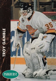 GAMBLE Troy Parkhurst 1991/1992 č. 402 FR
