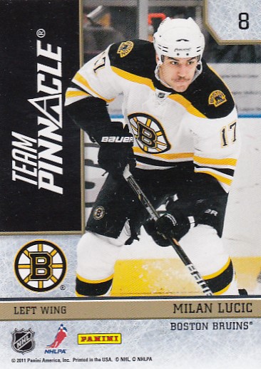 ZETTERBERG Henrik LUCIC Milan Zenith 2010/2011 Team Pinnacle č. 8