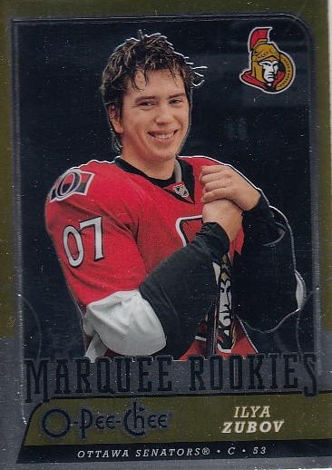 ZUBOV Ilya O-Pee-Chee 2008/2009 č. 517 Marquee Rookie Metal