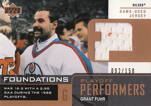 FUHR Grant UD Foundations 2002/2003 PlayOff Jersey Gold P-GF /150