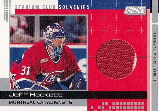 HACKETT Jeff Stadium Club 2000/2001 Souvenirs Jersey SCS-4