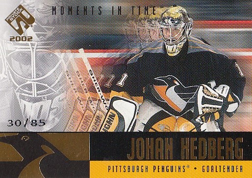 HEDBERG Johan Private Stock 2001/2002 Moments in Time č. 10 /85