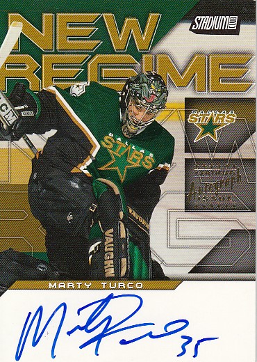 TURCO Marty Stadium Club 2001/2002 New Regime Autograph NRA-MT