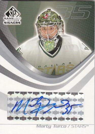 TURCO Marty UD SP Game Used 2003/2004 Signers SPS-MT