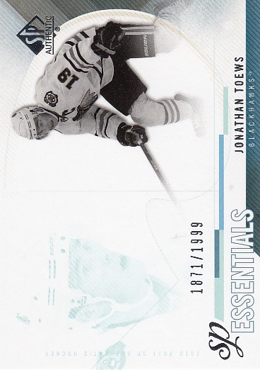 TOEWS Jonathan UD SP Authentic 2010/2011 č. 186 SP Essentials /1999
