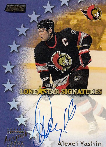 YASHIN Alexei Stadium Club 1999/2000 Lone Star Signature LS2