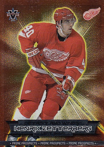 ZETTERBERG Henrik Pacific Vanguard 2002/2003 Prime Prospects č. 9
