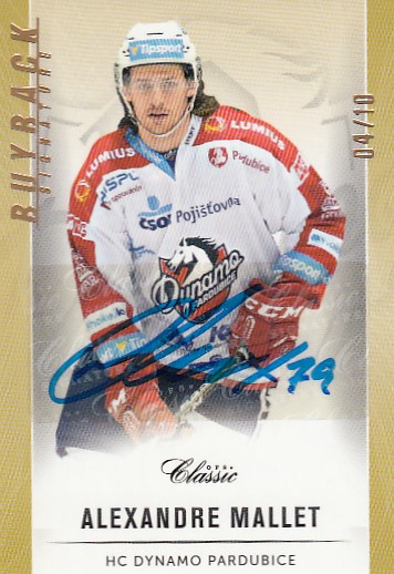 MALLET Alexandre OFS 2016/2017 č. 139 Buyback Signature /10