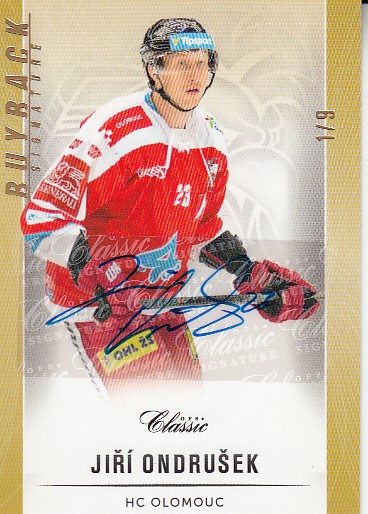 ONDRUŠEK Jiří OFS 2016/2017 č. 291 Buyback Signature /9