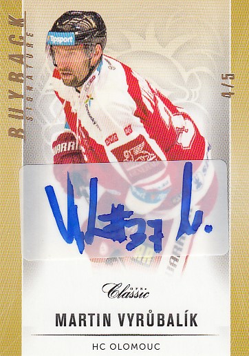 VYRŮBALÍK Martin OFS 2016/2017 č. 297 Buyback Signature /5