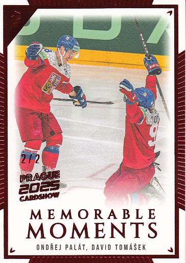 PALÁT Ondřej TOMÁŠEK David LC Memorable Moments MO-24 Cardshow 2025 Red /2