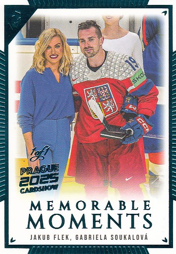 FLEK Jakub SOUKALOVÁ Gabriela LC Memorable Moments MO-25 Cardshow 2025 Turquois 1of1