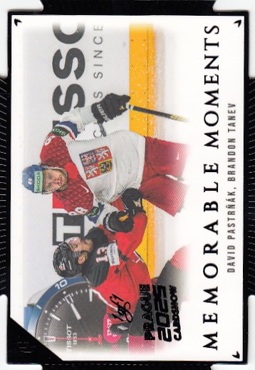 PASTRŇÁK David TANEV Brandon LC Memorable Moments MO-36 Cardshow 2025 Black 1of1