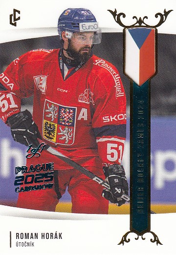 HORÁK Roman LC Golden Beijer Hockey Games 2024 EHB-13 Cardshow 2025 Turquois 1of1