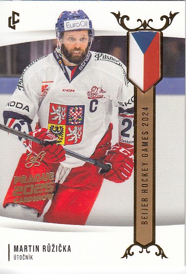 RŮŽIČKA Martin LC Golden Beijer Hockey Games 2024 EHB-17 Cardshow 2025 Gold 1of1