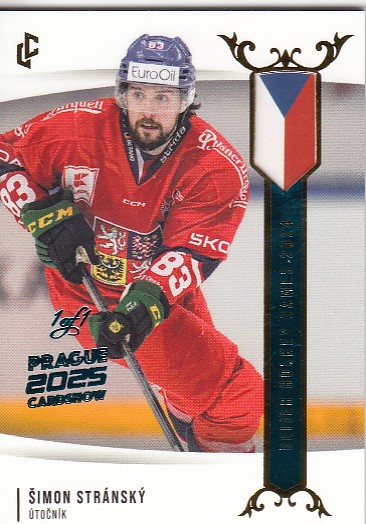 STRÁNSKÝ Šimon LC Golden Beijer Hockey Games 2024 EHB-22 Cardshow 2025 Turquois 1of1