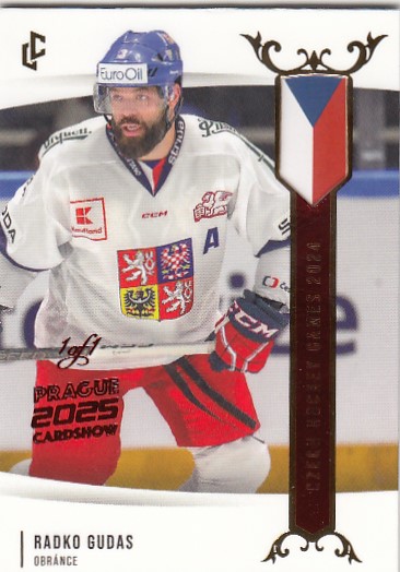 GUDAS Radko LC Czech Hockey Games 2024 EHC-01 Cardshow 2025 Red 1of1