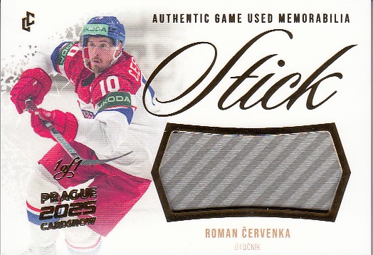 ČERVENKA Roman LC Golden 2024 Authentic Game Used Memorabilia GUS-05 Cardshow 2025 Gold 1of1