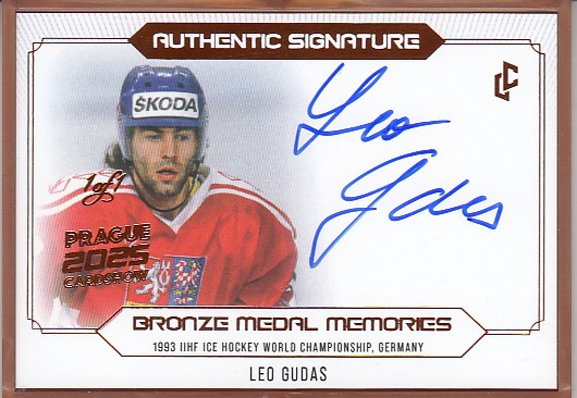 GUDAS Leo Legendary Cards Bronze Medal Memories 1993 Signature AS-04 Bronze Cardshow 2025 1of1