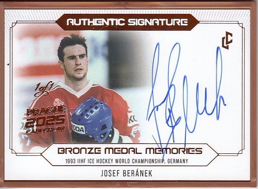 BERÁNEK Josef Legendary Cards Bronze Medal Memories 1993 Signature AS-23 Bronze Cardshow 2025 1of1