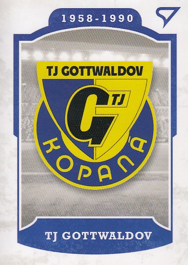 TJ Gottwaldov SZ Dekády fotbalové ligy 2023 Vývoj klubového loga L-004