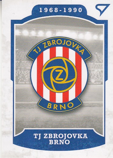 TJ Zbrojovka Brno SZ Dekády fotbalové ligy 2023 Vývoj klubového loga L-006