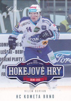 BURIAN Vilém OFS Classic 2015/2016 Hokejové hry č. 51 /69