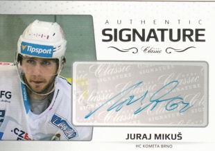MIKUŠ Juraj OFS Classic 2018/2019 Authentic Signature č. 5 Platinum /29