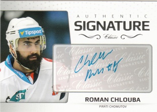 CHLOUBA Roman OFS Classic 2018/2019 Authentic Signature č. 14 Platinum /29