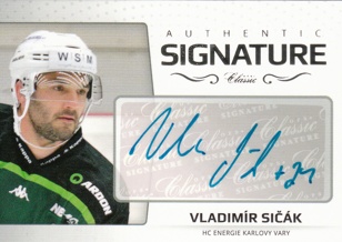 SIČÁK Vladimír OFS Classic 2018/2019 Authentic Signature č. 41 Platinum /29