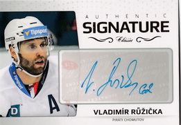 RŮŽIČKA Vladimír OFS Classic 2018/2019 Authentic Signature č. 15 Gold /6