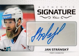 STRÁNSKÝ Jan OFS Classic 2018/2019 Authentic Signature č. 18 Gold /6