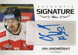 JAROMĚŘSKÝ Jan OFS Classic 2018/2019 Authentic Signature č. 112 Platinum /29