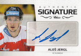 JERGL Aleš OFS Classic 2018/2019 Authentic Signature č. 113 Platinum /29