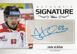 KÁŇA Jan OFS Classic 2018/2019 Authentic Signature č. 114 Platinum /29