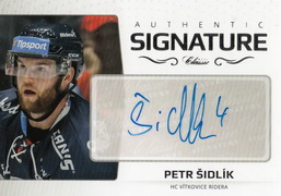 ŠIDLÍK Petr OFS Classic 2018/2019 Authentic Signature č. 135 Platinum /29