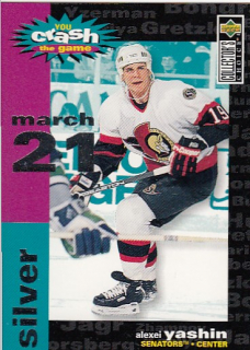 YASHIN Alexei UD Collector´s Choice 1995/1996 Crash the Game C18 Silver 21 march