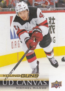 MCLEOD Michael UD 2018/2019 CANVAS Young Guns C212 Rookie