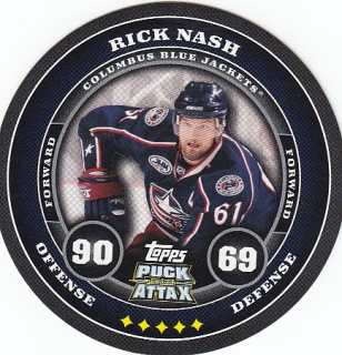 NASH Rick Topps Puck Attax 2009/2010 č. 50