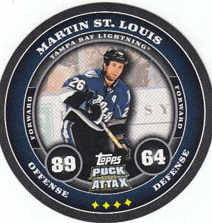 ST. LOUIS Martin Topps Puck Attax 2009/2010 č. 170