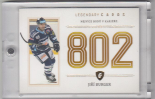 BURGER Jiří Legendary Cards Records ELH ZC-PC3 Gold /20