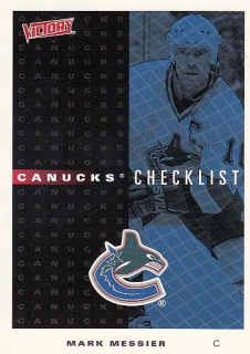 MESSIER Mark UD Victory 1999/2000 č. 292 Checklist