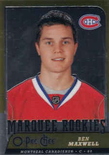 MAXWELL Ben O-Pee-Chee 2008/2009 č. 782 Marquee Rookie Metal