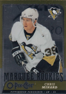 MINARD Chris O-Pee-Chee 2008/2009 č. 512 Marquee Rookie Metal