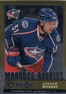 MURRAY Andrew O-Pee-Chee 2008/2009 č. 545 Marquee Rookie Metal