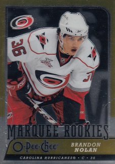 NOLAN Brandon O-Pee-Chee 2008/2009 č. 550 Marquee Rookie Metal