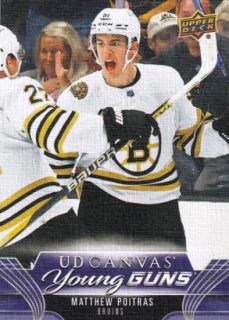 POITRAS Matthew UD 2023/2024 C236 Canvas Young Guns Rookie