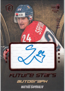 ŠAPOVALIV Matyáš LC Road to Prague Future Stars Autograph FSA-15 Red /10