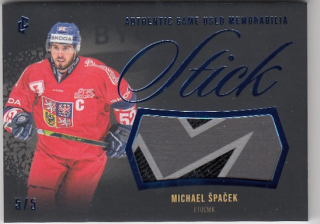 ŠPAČEK Michael LC Road to Prague Game Used Memorabilia GUM-10 Blue /5