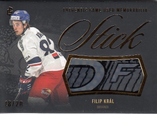 KRÁL Filip LC Road to Prague Game Used Memorabilia GUM-17 Gold /20